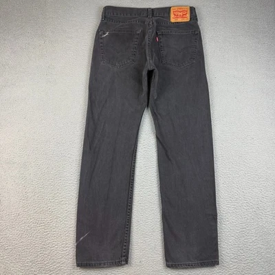 Levi's 505 Jeans Men's 32x32 Black Relaxed Straight Leg Paint Splat Modern Denim - Image 1 of 4