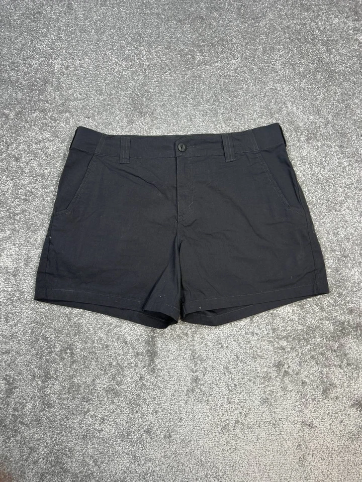 5 11 shorts chino tático feminino 12 preto jeans logotipo algodão cintura alta caminhadas - Imagem 1 de 4