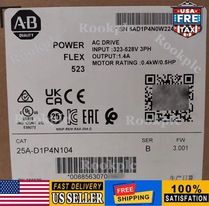 AB 25A-D1P4N104 Ser B PowerFlex 523 AC Drive 0.4kW 0.5HP Sealed Pack - Picture 1 of 1