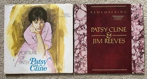 PATSY CLINE / Jim Reeves - Remembering (promo) & Portrait of LP Lot x2 Vinyl VG+ - Picture 1 of 14