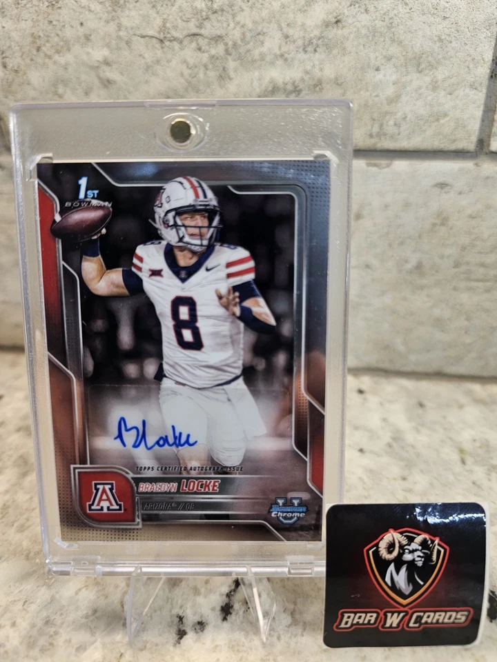 2025 Bowman Chrome Prospect Autographs Braedyn Locke Auto 1st Bowman - Image 1 of 4