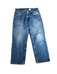 Vintage Levis 550 Red Tab 32x26 Husky Relaxed Fit Blue Faded Distressed Jeans - Picture 1 of 21