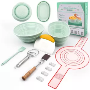 Silicone Banneton Bread Proofing Basket Oval Sourdough Starter Kit Making Tool - Picture 1 of 12