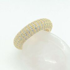 R7448 Women Fashion Jewelry Gold Plate Engagement Wedding Band CZ Ring Gift