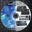 Patches KORG AX3000G-Ax1500G-AX3G and AX5G. Multi Effects Processor. Custom Tone