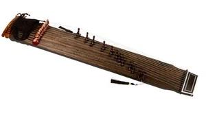 "GAYAGEUM" KAYAGEUM Korean Zither-like String Instrument with 12 Strings Harp - Picture 1 of 4