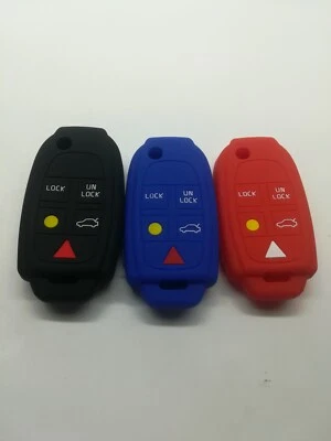 3*Fob Remote Key Cover for 2004-2009 Volvo S60 S80 V70 XC70 2004-2015 Volvo XC90 — 第 1/4 张图片