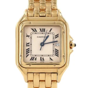 Authentic Cartier Panthere LM YG W25014B9 YG Quartz #270-003-969-4093 - Imagen 1 de 6
