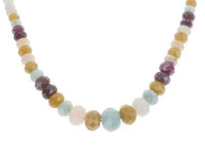 Collar de cuentas graduadas de piedras preciosas multicolores JAY KING - NUEVO EN CAJA Foto 1 de 4
