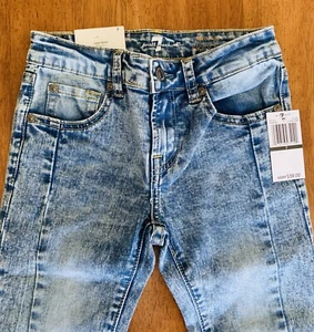 Childrens unisex 7 For All Mankind distressed skinny jeans size 7 Boys Girls - Picture 1 of 9