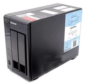 NAS de bureau QNAP TS-251+ 2 baies : 8 Go de RAM, 2 disques durs 4 To, micrologiciel mis à jour - Photo 1/7