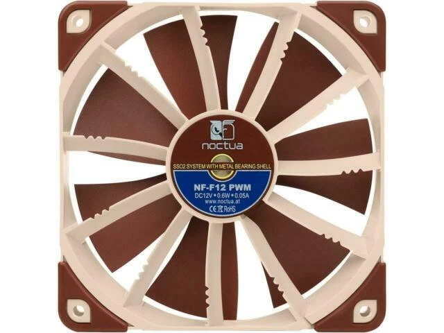 Noctua NFF12PWM 120mm Cooling Fan - Brown