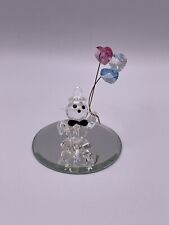 Vintage Miniature Crystalline Figurine Crystal Birthday Seal Animal Trinket ****