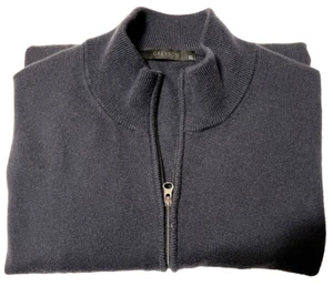 Greyson Sweater Men's XL Navy Blue V Neck Merino Wool Blend Long Sleeve Pullover - Picture 1 of 8