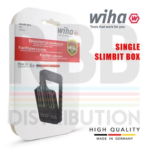 Wiha 43163 SlimBits Empty Screwdriver 6pcs Bit Holder Compact Sleek Box - Picture 1 of 4