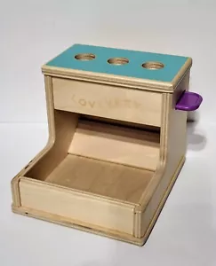 LOVEVERY Wooden Peg Drop Box - NO PEGS - The Thinker Play Kit - 11 - 12 Months - Picture 1 of 10