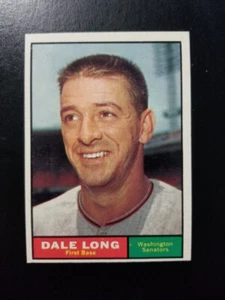 DALE LONG 1961 TOPPS BASEBALL CARD #117 WASHINGTON SENATORS - Picture 1 of 2