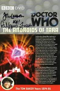 Doctor Who: The Androids of Tara DVD Insert Signed by JOHN LEESON & PAUL LAVERS - Foto 1 di 1
