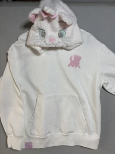 Disney Parks 2023 Aristocats Marie Hoodie Sweater M/L Excellent Used Condition - Picture 1 of 11