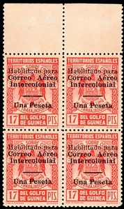 Guinea - Edi ** 259 L Bl. 4 - 1940/1941 - Emisión Provisional - Imagen 1 de 1