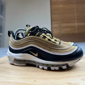 Nike Air Max 97 GS Metallic Gold Black Boys Size 6 - Picture 1 of 7