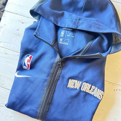 Nike NBA New Orleans Pelicans Chaqueta Cremallera Completa Sudadera con Capucha Jugadores Emitida Para Hombres Mediana Foto 1 de 4