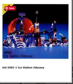 LEGO 6983- Space- Ice Planet 2002- Ice Station Odyssey-Incomplete (see descrip)
