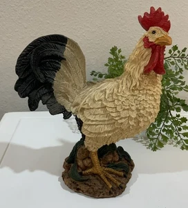 Vtg Dolgencorp Resin Rooster Chicken Cock Barnyard Decor Statue Figurine - Picture 1 of 6