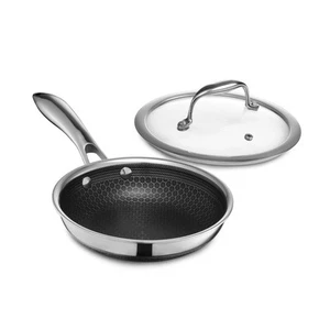 Hybrid Nonstick 7-Inch Frying Pan with Tempered Glass Lid, Stay-Cool Handle, ... - Picture 1 of 6