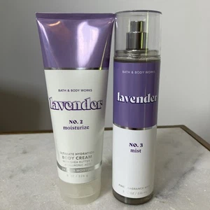 Bath & Body Works Lavender No. 3 Body Mist And Lavender No 2 Body Cream - Picture 1 of 4