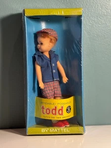 6” Vintage Mattel Barbie Doll 1970’s 3590 Todd Tutti’s Tiny Twin Brother NRFB - Picture 1 of 7