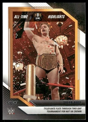 2022 Panini WWE NXT #9 Tyler Bate wrestling card - Image 1 of 2