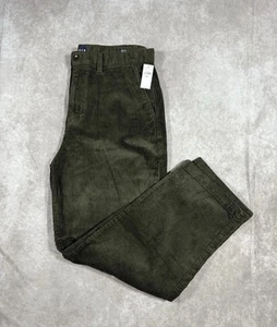 Gap Pants Mens Corduroy Green Pants Fall 2022 Brand New With Tag Size 34x30 - Picture 1 of 6