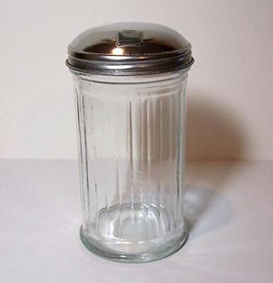 Vintage Diner Style Sugar Dispenser, Glass Dispenser With Silver Pour Type Lid • 12.58$