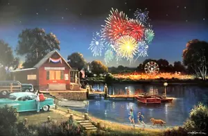 George Kovach America Spirit Signed And Numbered Image Size 25" x 16.5" - Picture 1 of 1