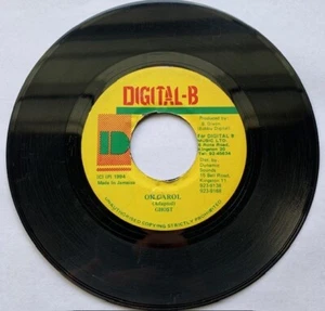 GHOST-DIGITAL-B RECORDS-OH CAROL-VERSION-45RPM-7" REGGAE JAMAICA IMPORT 1994 EX - Picture 1 of 4