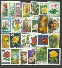 FLOWERS Collection Packet 25 Different Stamps (Lot 1)              