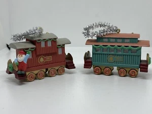VTG 1991 Hallmark Keepsake Ornament Claus & Co R.R. Train #3 & 4 - Picture 1 of 6