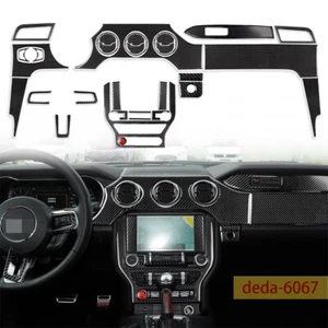 Kit de 32 piezas para Ford Mustang 2015-22 fibra de carbono interior de automóvil adorno decorativo - Imagen 1 de 10