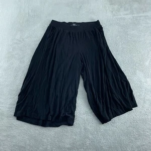 Torrid Womens Black Culotte Pants Size 1 Rayon/Spandex Blend Stretch Waist 5403 - Picture 1 of 9