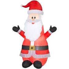 Gemmy Inflatable 6.99Ft Airblown Santa Outdoor Christmas Decor-w/LED White Light