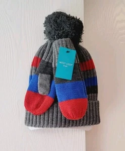 West Loop Kids Hat & Glove Set One Size Fits Most - Picture 1 of 4