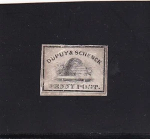 Local Post: Sc #60L1, Deputy & Scheck Penny Post, Bee Hive Motif (3678) - Picture 1 of 1