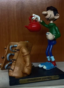 FIGURINE GASTON LAGAFFE PLASTOY CHAUFFAGE CENTRAL - Imagen 1 de 1