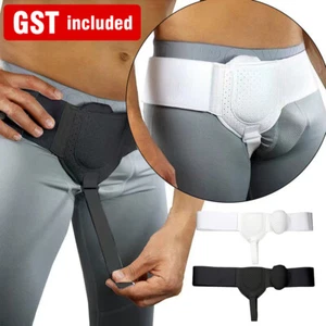Men Hernia Support Belt Sports Inguinal Groin Hernia Pain Relief Truss Brace - Picture 1 of 14