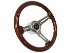 1969-89 Pontiac Firebird Trans Am Mahogany Wood Steering Wheel Kit, Red Firebird