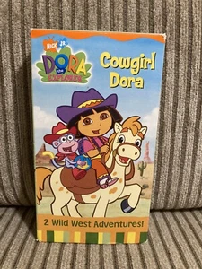 Nick Jr - Dora The Explorer Cowgirl Dora VHS Video Tape 2 Wild West Adventures! - Picture 1 of 2