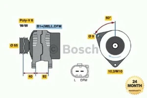 BOSCH Brand New ALTERNATOR UNIT for AUDI A4 Convertible 2.4 2002-2005 - Picture 1 of 1