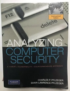 Analyzing Computer Security. Pfleeger. I Yer national Edition. - Bild 1 von 3