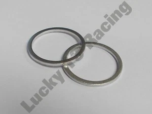 Oil sump plug washer twin pack x2 aluminium crush drain BMW R 1200 1250 Honda - Picture 1 of 2